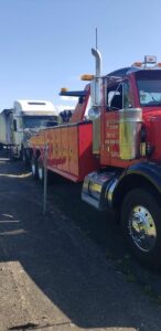 semi truck towing